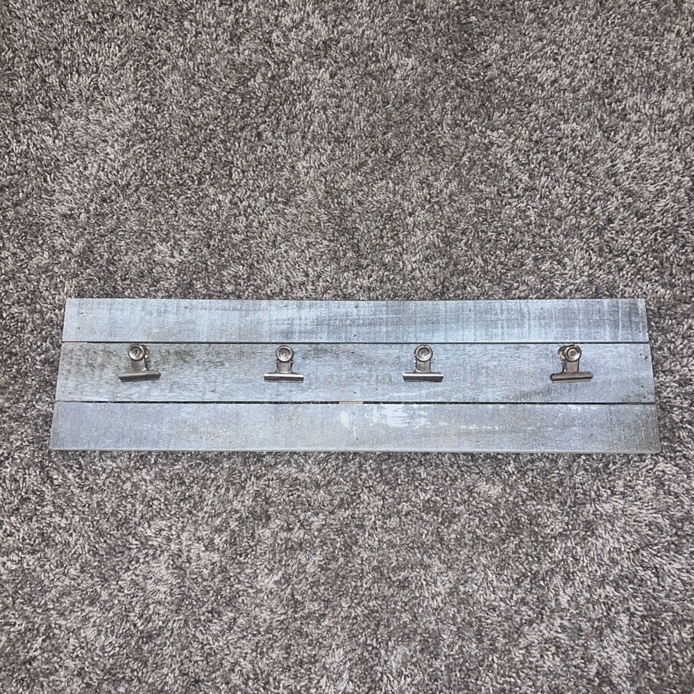 Picture wall holder, washed gray color